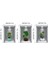 3D Çiçek Vazo Duvar Sticker 3 Lü Set Gri Fon (4887) 2