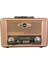 Retro, Nostaljik, Ahşap Tasarım Bluetooth Hoparlörlü, Şarjlı, Taşınabilir Otantik Tasarımlı FM/AM Destekli Radyo NS8098 (4887) 1