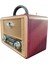 Retro, Nostaljik, Ahşap Tasarım Bluetooth Hoparlörlü, Şarjlı, Taşınabilir Otantik Tasarımlı FM/AM Destekli Radyo NS8098 (4887) 4
