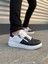 Warrior Bağcıklı ve Fermuarlı Cilt Erkek Günlük Sneaker Ayakkabı Cbt - Beyaz/siyah 1