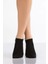 Kadın 6 Çift Siyah Patik Çorap-Düz Siyah 1