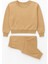 3 Iplik Şardonlu Bisiklet Yaka Geniş Kalıp Beli Lastikli Kadın Eşofman Takımı 4