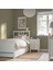 Hemnes / Luröy Tek Kişilik Baza Beyaz Vernik 90 x 200 Cm 2 Çekmeceli 3