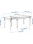 Ingatorp Açılır Yemek Masası Beyaz 4 6 Kişilik 155 / 215 x 87 Cm 2