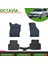Skoda Octavia 2013-2018 Araca Özel 4d Havuzlu Paspas Takımı (Karbon) 1