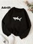 Shark Renkli Oversize Bisiklet Yaka Pamuklu Sweatshirt 1