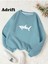 Shark Renkli Oversize Bisiklet Yaka Pamuklu Sweatshirt 1