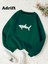 Shark Renkli Oversize Bisiklet Yaka Pamuklu Sweatshirt 1