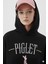Piglet Baskılı Kapüşonlu Kanguru Cepli Bol Kesim Sweatshirt 1