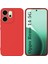 Oppo Reno 14 5g Uyumlu Silikon Kılıf - Kamera Korumalı Esnek Pastel Renk Kapak - Kırmızı 1