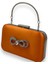 Turuncu Renk Saten Gümüş Kasalı Saplı Kulplu Gümüş Taşlı Abiye Gece Çantası Düğün Nişan Clutch 2