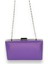 Mor Renk Cilt Deri Mat Deri Metal Saplı Abiye Çanta Gece Çantası Düğün Nişan Kına 4