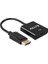 G-539CA Display Port To HDMI Dişi 10 cm Çevirici Kablo 1
