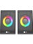 Lecoo DS100 Rgb Aydınlatmalı Kablolu Stereo Siyah 6 W Soundbar 1+1 Masaüstü Hoparlör 4