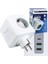 VE-23089 2x USB 1x Type-C 3'lü Çocuk ve Termal Korumalı Grup Priz 1