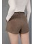 Kemerli Kaşe Mini Şort 6