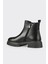 Siyah Deri Kadın Günlük Bot 3