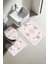 Modern Desenli 3’lü Banyo Paspas Takımı Yıkanabilir Kaymaz Tabanlı Klozet Takımı KLZ0056 1