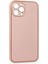 iPhone 12 Pro Max Kılıf Coco Deri Silikon Kapak - Pembe 2