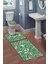 Modern Desenli 3’lü Banyo Paspas Takımı Yıkanabilir Kaymaz Tabanlı Klozet Takımı KLZ0051 2