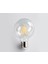 LED Filament Ampul, G95 Küre, E27 Duy, Sıcak Sarı Işık (Şeffaf Cam, 4 Watt) 2