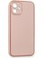 iPhone 12 Kılıf Coco Deri Silikon Kapak - Pembe 2