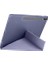 Galaxy Tab S9 Fe PLUS/S10 Plus ile Uyumlu Kılıf Kalem Bölmeli Trifolding Case X610 X616 X820 X826 X828 Lavendery Gray 5