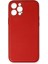 iPhone 12 Pro Max Kılıf Coco Deri Silikon Kapak - Kırmızı 1