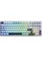 F99 3 Modlu Rgb Hot Swap Mekanik Linear Graywood V3 Switch Kablosuz Makrolu Klavye Lacivert 1