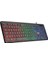 KB-120 Sleek Siyah USB Gökkuşağı Aydınlatmalı Q Gaming Oyuncu Klavyesi 1