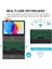iPad (A16) 11. Nesil 11 Inç 2025/IPAD 10. Nesil 10,9 Inç, 7 Renkli Aydınlatma, Çıkarılabilir Bluetooth Almanca Qwertz Klavye Ince Kılıf, Kalem Tutucu ve Fare Ile, Siyah 3