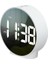 Çift Alarmlı LED Touch Snooze Şık Tasarım Masa Saati Beyaz 2