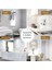 Beyaz Mermer Desen Yapışkanlı Pvc Duvar Kaplama Mutfak Banyo Sticker 30 * 60CM 6 Adet 1,08MT2 4