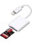Lightning Girişli iPhone 11 12 13 14 Uyumlu Kart Okuyucu Sd Kart Adaptörü Tf Kart Okuyucu Disk Adaptörü Mobil Kart Okuyucu Hızlı Aksesuarları Bağlayın - (S101 - Lightning) 4