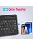 Tab M11 11" TB330FU Tablet Için Uyumlu Slim Şarjlı Türkçe Bluetooth Klavye ve Mouse Seti Siyah 2