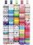 Desenli Bant 6 Adet 18MM x 3 Metre Dekoratif Desenli Bant Farklı Renklerde Gönderim Yapılmaktadır Desenli 1