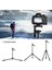 HT-T02 Profesyonel Tripod 154 cm Yatay Kullanım Çok Fonksiyonlu Panoramik Kafa 360 Derece Dönebilir 4