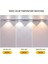 Şarjlı Hareket Sensörlü LED Şerit Çift Modlu Sensörlü Veya Sürekli Işık Yatak Odası Banyo Mutfak Çalışma Odası Aydınlatma Ayarlanabilir 3 Farklı Işık Rengi 60CM 4'lü Işık (BS-1999-05) 2