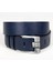 Erkek Lacivert Özel Yapım %100 Hakiki Manda Derisi Kot Kemeri 4,5 cm Kalın Dilli Orjinal Deri Kemer 1801312 1