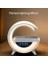 Kablosuz Şarj Istasyonu Speaker Özellikli LED Işıklı Fm Radyolu Harika Bluetooth Speaker iPhone Uyumlu ve Samsung Uyumlu Telefon Şarj Standı Bataryalı 22.5cm x 22.5cm B3401 (BT3401) 3