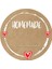 Homemade Sticker Paketleme Etiketleri - Hediye Paketleri Için - 80 Adet 3.7 cm Çapında - Yuvarlak Kraft Görünümlü Etiketler 1