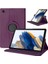 Samsung Galaxy Tablet Kılıfı Yatay ve Dikey Standlı 360 Derece Döner Tablet Kılıfı (Mor, Galaxy Tab A9) 1