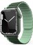 Resveq Movenchy Apple Watch 42MM Mo-Wb1 Çift Renk Mıknatıslı Silikon Kordon - Koyu Yeşil-Açık Yeşil 1