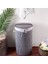 El Yapımı Hasır Katlanır Çamaşır Sepeti Yuvarlak 55 Litre (35CM*35CM*61CM), Doğal Malzemeden Üretilmiş Çamaşırlık (Gri) 1