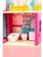 Oyuncak Bebekli Portatif 3 Katlı Düşler Evi Aksesuarlı Üç Katlı Oyuncak Bebek Evi 4