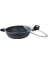 ZK-022 Zetra 24 cm Granit Basık Tencere Gri 1