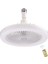 Vantilatörü Aydınlatmalı, Modern Kısılabilir LED Tavan Lambalı, 9.8" Küçük Sessiz E27 Aromaterapi Fan Işığı, Uzaktan Kumandalı, Yatak Odası, Mutfak Için (3 Adet) 1