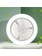 Vantilatörü Aydınlatmalı, Modern Kısılabilir LED Tavan Lambalı, 9.8" Küçük Sessiz E27 Aromaterapi Fan Işığı, Uzaktan Kumandalı, Yatak Odası, Mutfak Için (3 Adet) 2