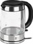Hobbs 21600-57 Glass Su Isıtıcı, Cam, 1,7 L, 2200 W, LED Aydınlatma, 1 Fincan Seçeneği, Paslanmaz Çelik, Çıkarılabilir Kireç Filtresi, Kapasite Işaretli Su Seviye Göstergesi, Gümüş 1