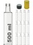 500 ml Şeffaf Dorika Kilitli Kapaklı ve Kapüşonlu Boş Cam Şişe 12 Adet 1